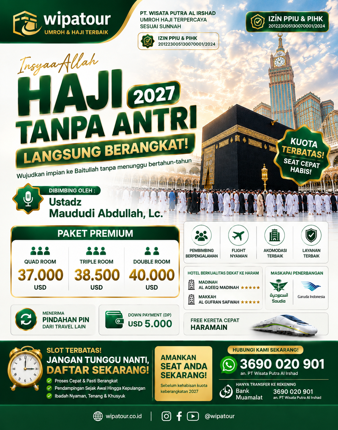 Haji 2027 Tanpa Antri Langsung Berangkat